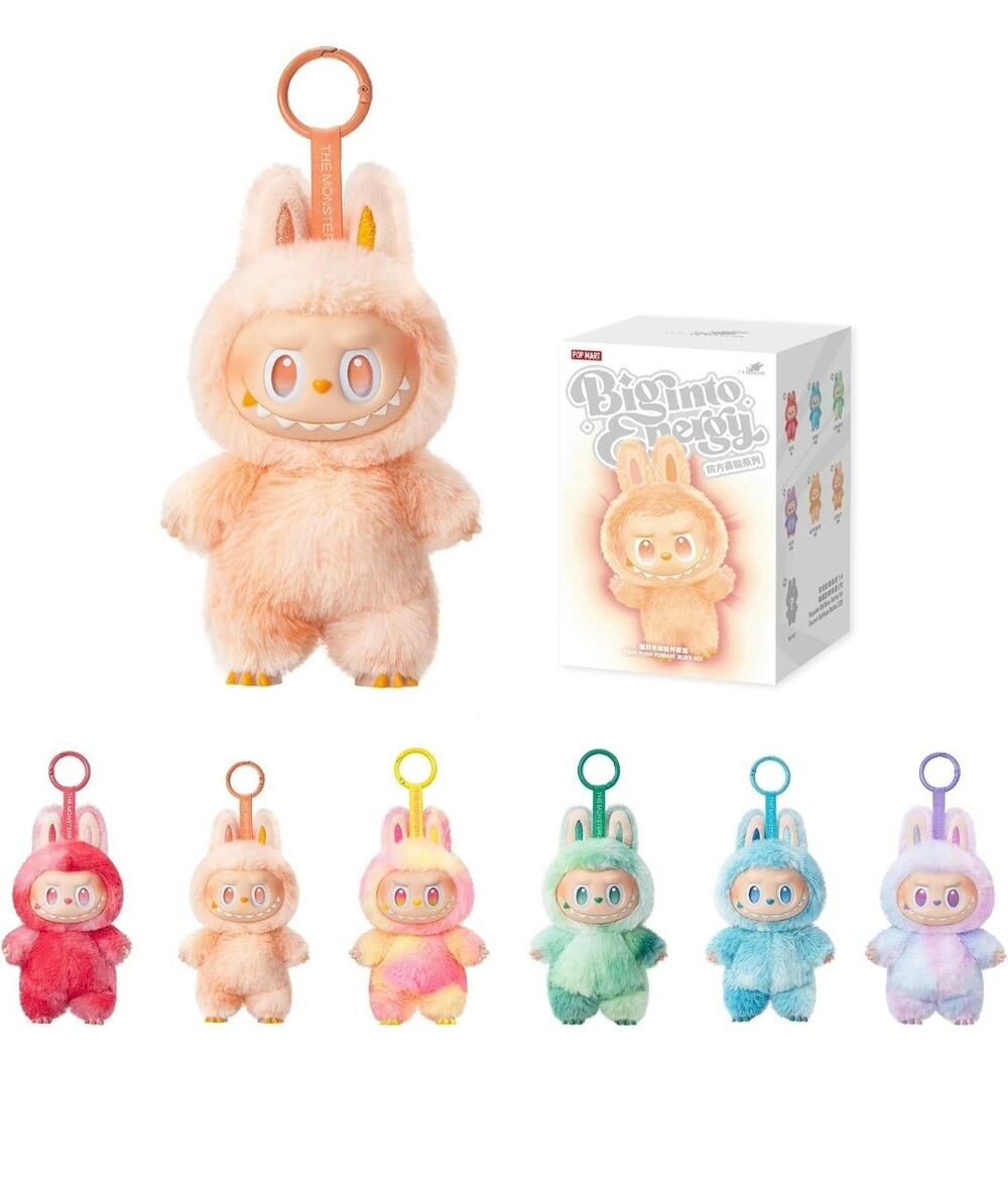 POP MART Labubu The Monsters Big Into Energy Vinyl Plush Pendant Blind Box.